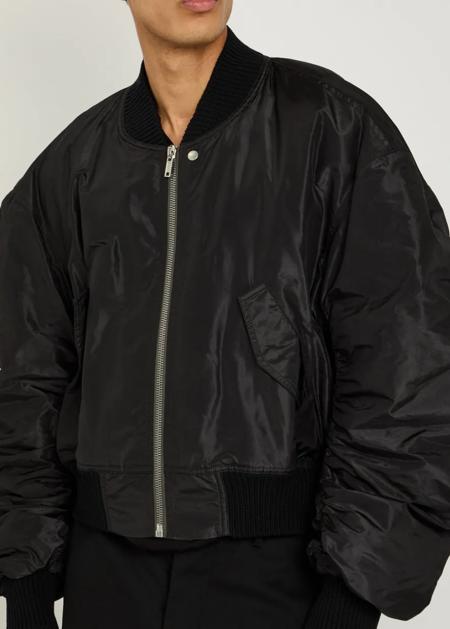 Secchia silk bomber jacket