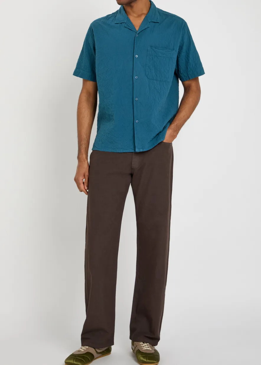 Seersucker cotton shirt