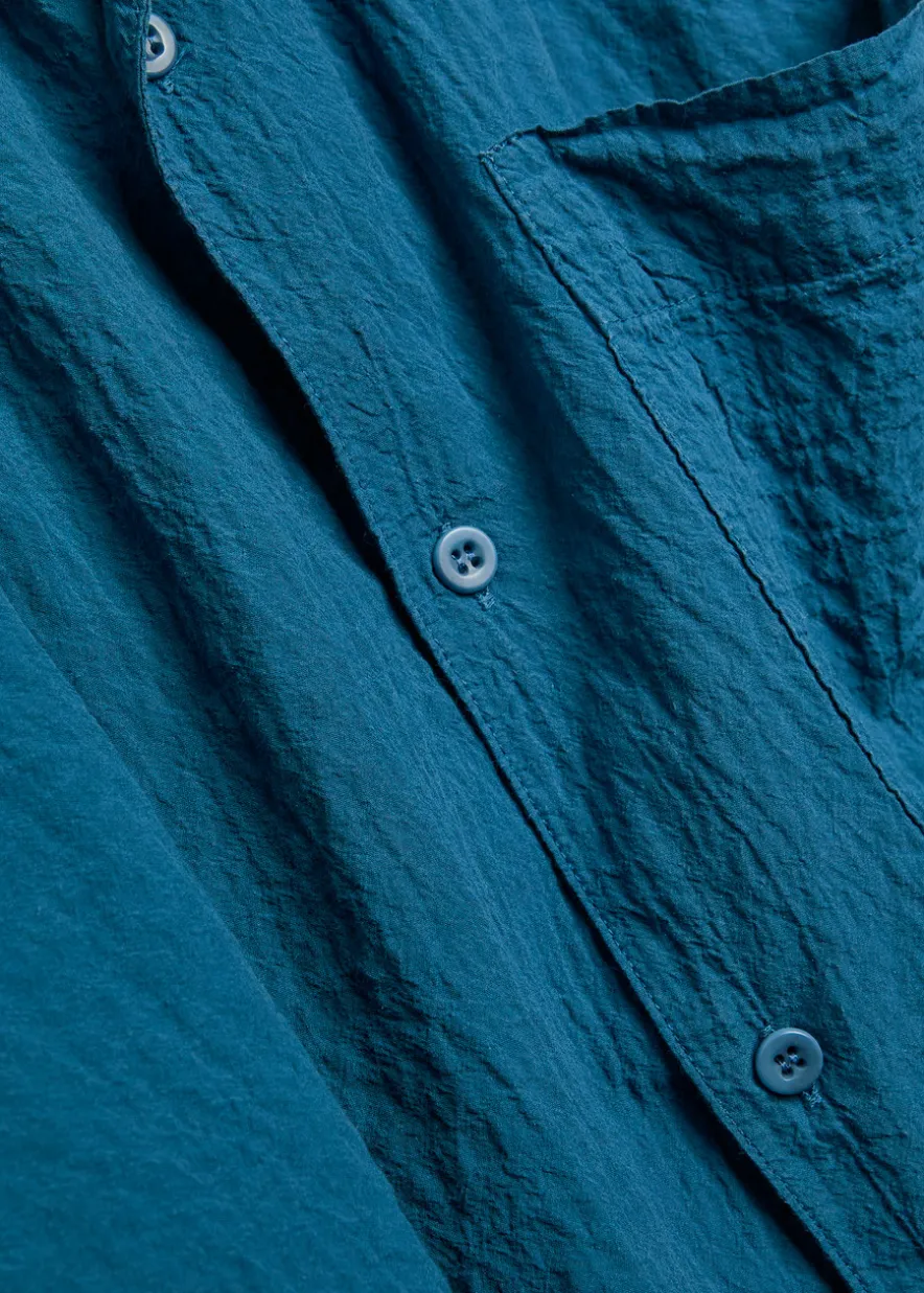 Seersucker cotton shirt