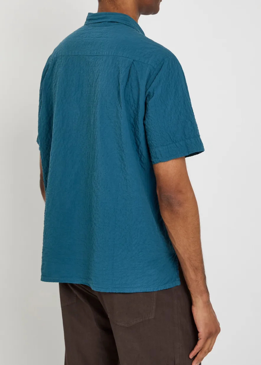 Seersucker cotton shirt