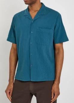 Seersucker cotton shirt