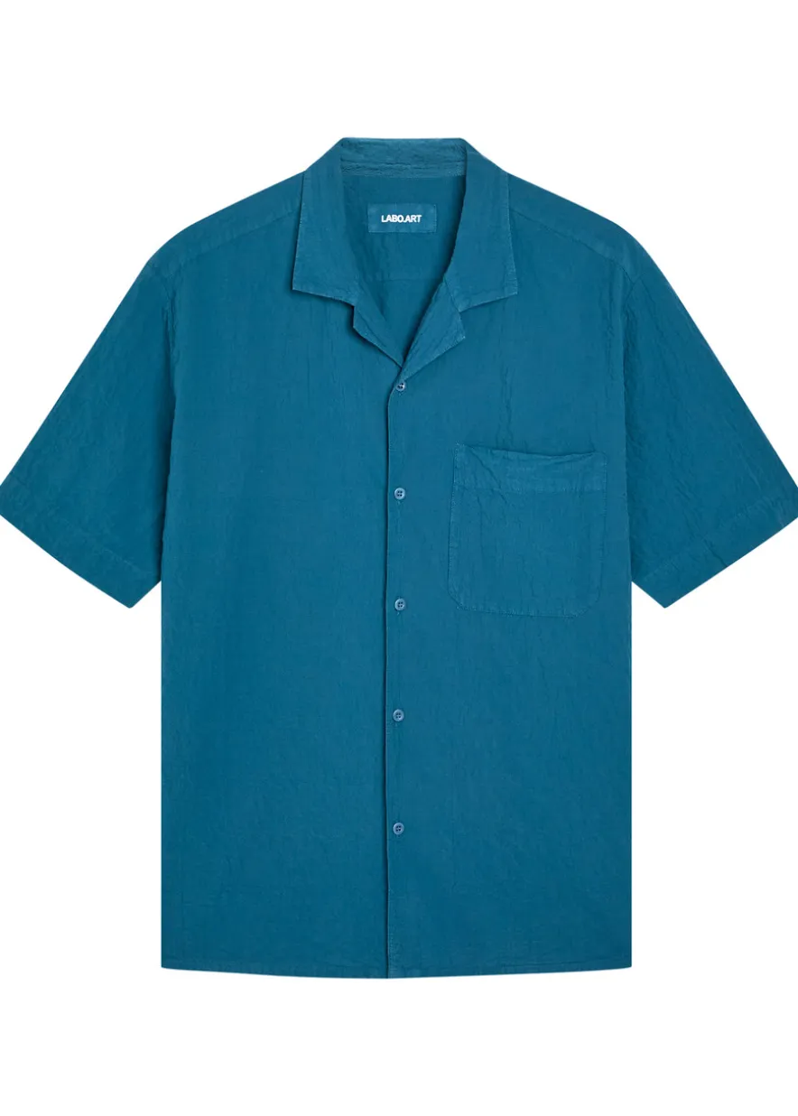 Seersucker cotton shirt