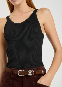 Selah ribbed silk tank