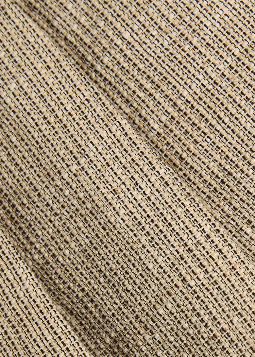 Selle pleated cotton-blend shorts