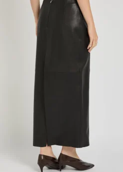 Selly suede midi skirt