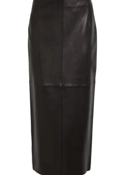 Selly suede midi skirt