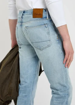 Selvedge straight-leg denim jeans