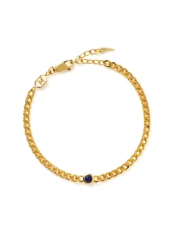 September Birthstone 18kt gold vermeil bracelet
