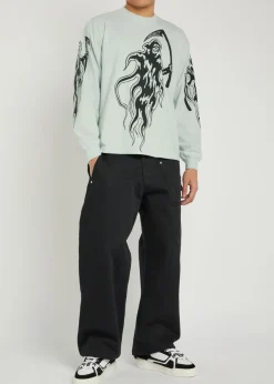 Serenity Reaper printed long sleeve cotton top