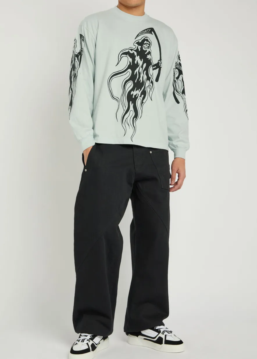 Serenity Reaper printed long sleeve cotton top