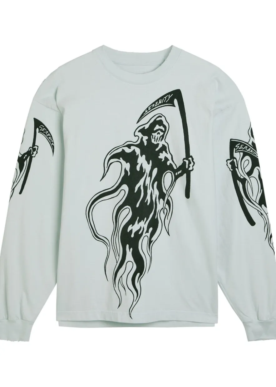 Serenity Reaper printed long sleeve cotton top