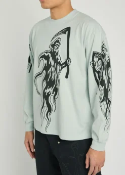 Serenity Reaper printed long sleeve cotton top