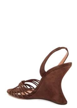 Serenity 95 suede wedge sandals