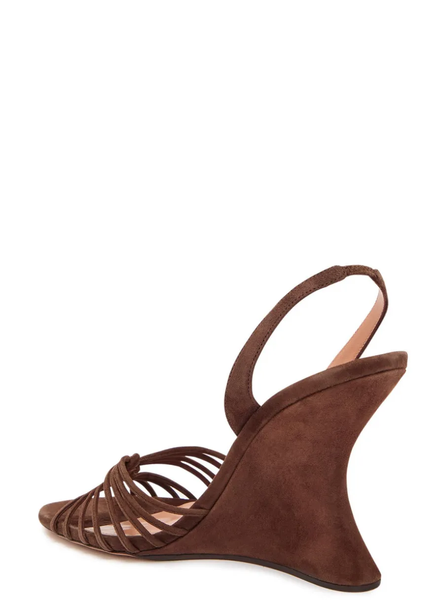 Serenity 95 suede wedge sandals