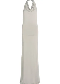 Sereno halterneck knit maxi dress