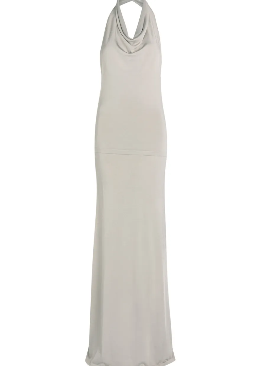 Sereno halterneck knit maxi dress