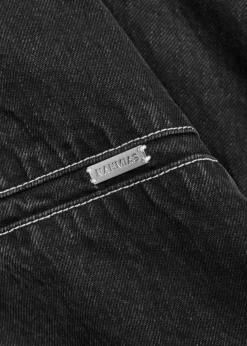 Shadowstitch denim bomber jacket