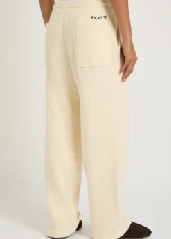 Shaggy textured cotton-blend sweatpants