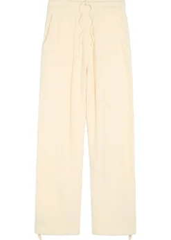 Shaggy textured cotton-blend sweatpants