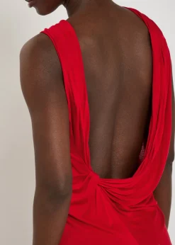 Shailee draped jersey mini dress