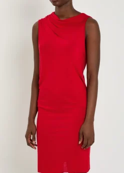 Shailee draped jersey mini dress