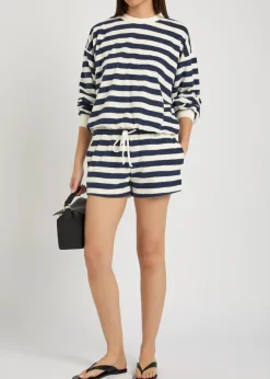 Shallis striped terry shorts