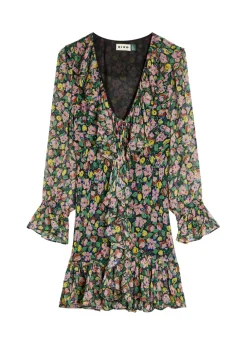 Shalyn floral chiffon mini dress