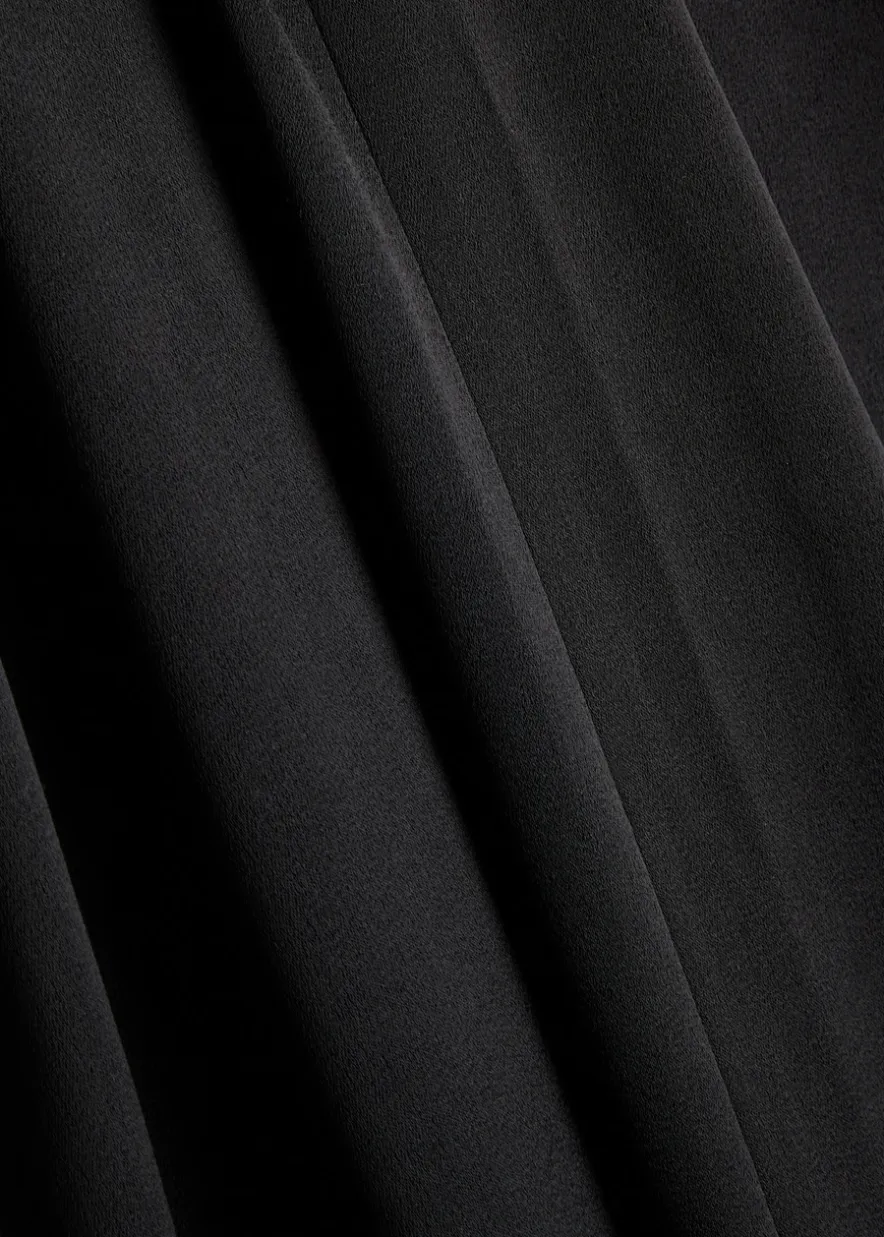 Shane wide-leg satin trousers