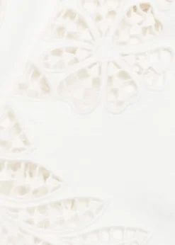 Shea embroidered straight-leg jeans