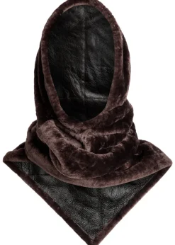 Shearling head scarf