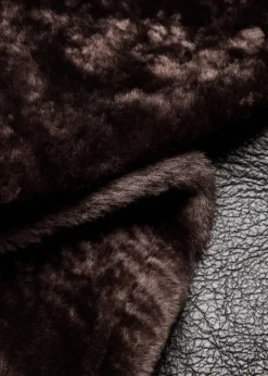 Shearling head scarf