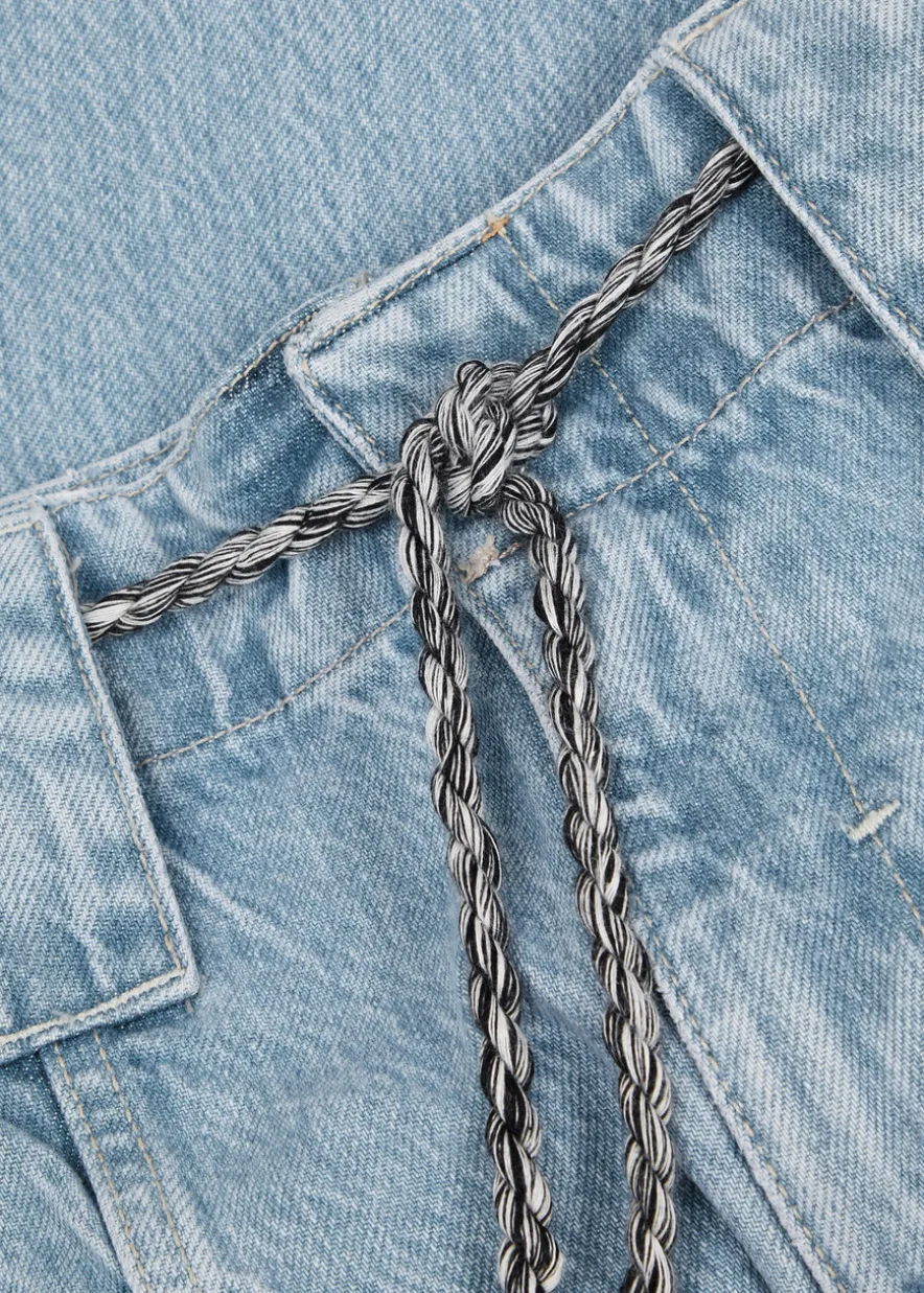 Sheer Luck wide-leg jeans