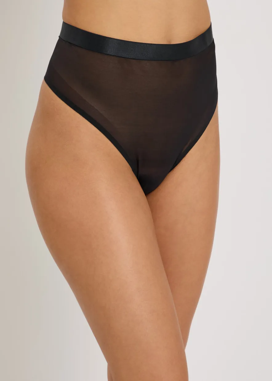 SheerSense sculpting mesh thong