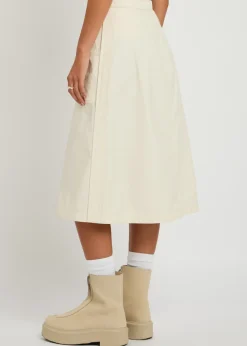 Shell midi skirt
