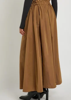Shell midi skirt