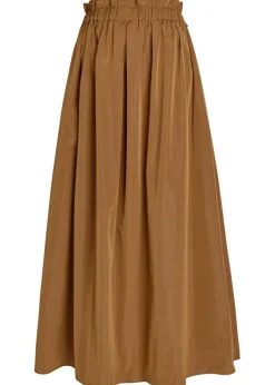 Shell midi skirt