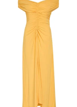 Sheyda draped stretch-jersey midi dress