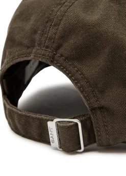 Shield logo-embroidered cotton-twill cap
