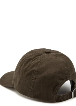 Shield logo-embroidered cotton-twill cap