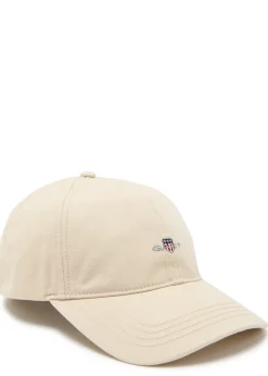 Shield logo-embroidered cotton-twill cap