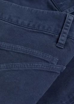 Shon barrel-leg stretch-cotton trousers