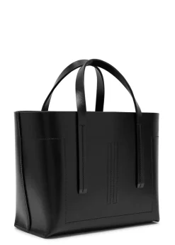 Shopper small leather tote bag