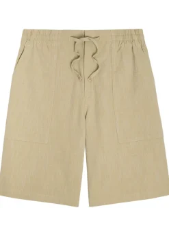 Short Elastiqué textured canvas shorts