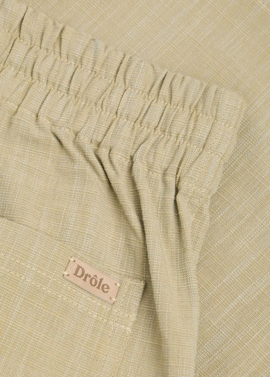 Short Elastiqué textured canvas shorts