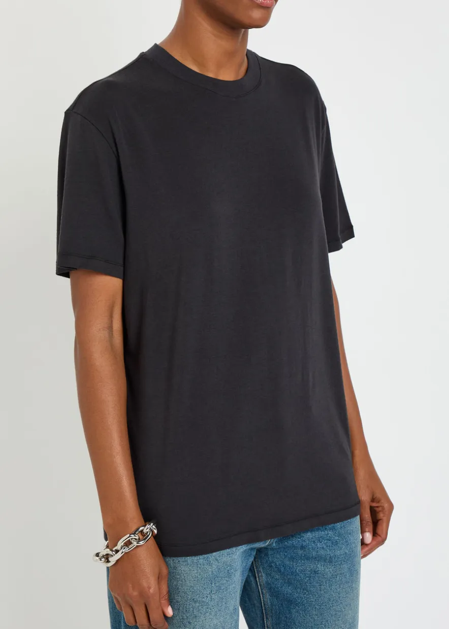 Short sleeve modal-blend T-shirt