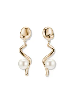 Short Teneille 18k gold vermeil earrings