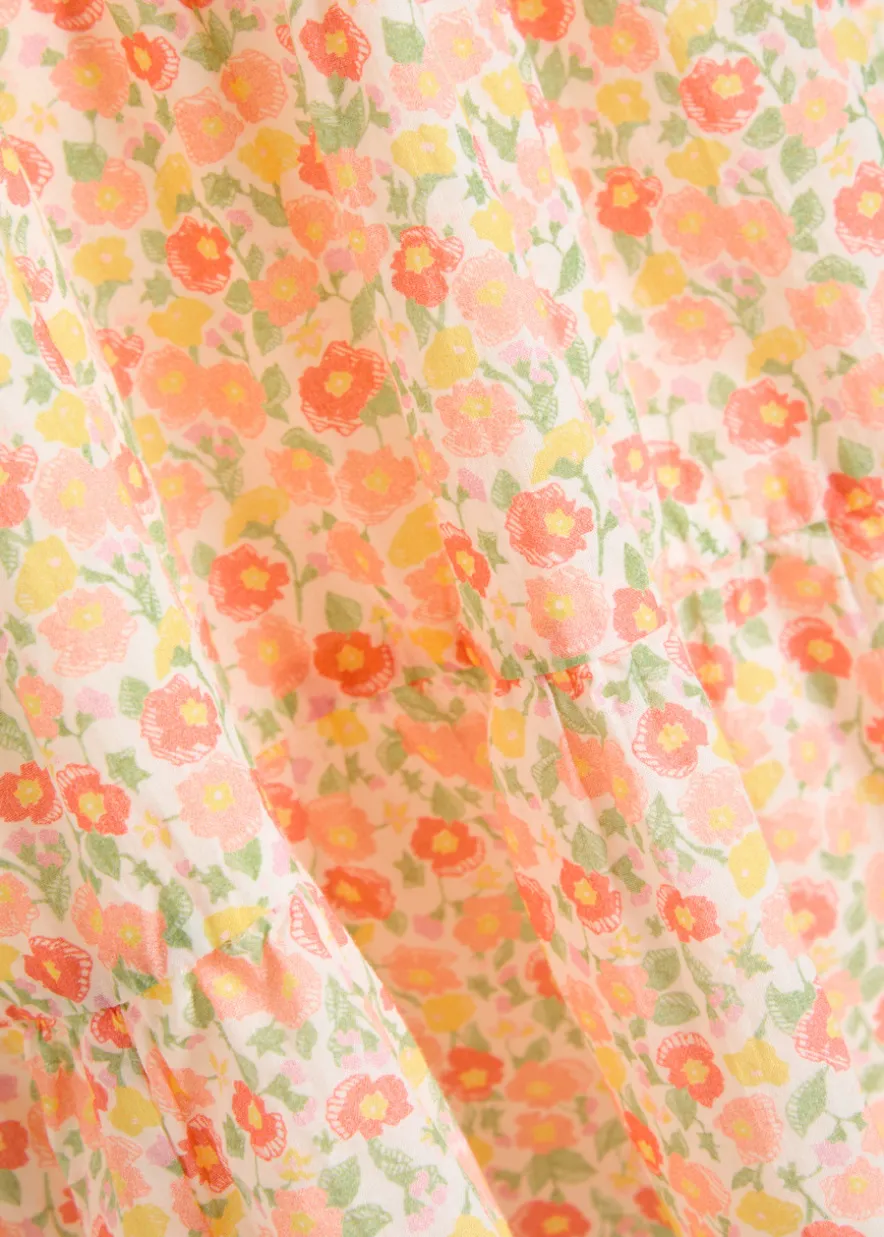 Sidney floral-print cotton mini dress