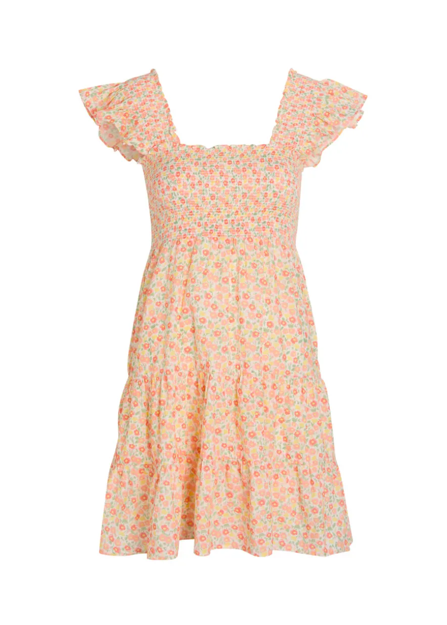 Sidney floral-print cotton mini dress