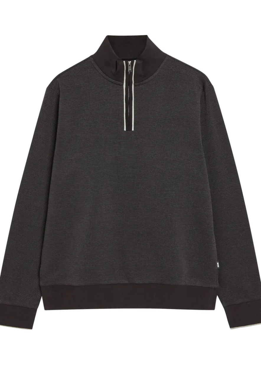 Sidney half-zip cotton jumper