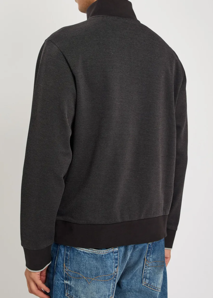 Sidney half-zip cotton jumper
